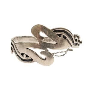 Vintage Miguel Melendez Taxco Double Serpent Bangle Bracelet